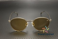DUNHILL DU0034S 003 Round Oval Panthos Titanium Gold Yellow 53mm Mens Sunglasses