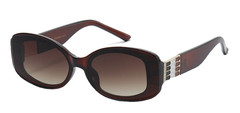 Quality Sunglasses Women Men Luxury Brand Designer Trendy Rhinestone Oval UV400