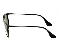 Ray-Ban Women Sunglasses RB4171 Erika Black Frame Polarized Green Lenses 54mm