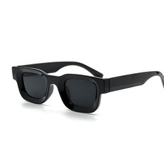 Sunglasses Mens Fashion Square Dark Black Lens Cholo Gangs Street Shades Hip Hop