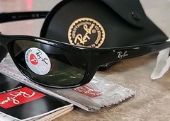 Ray-Ban Polarized Small Predator Active Lifestyle Sunglasses RB4115 601/9A Wrap