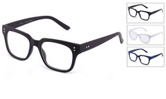 Classic Clear Lens Horned Rim Frame Fashion Glasses for Costumes & Cosplay.