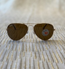 Ray-Ban RB3025 Aviator Large Metal 001/57 Polarized Brown Sunglasses 58-14 135mm