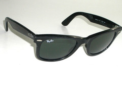 RAY BAN RB2140 901 50[]22 3N BLACK G15 UV GLASS LENS WAYFARERS SUNGLASSES