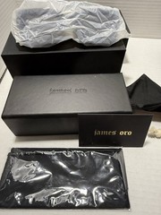 New James Oro “Icon” sunglass matte black/ black lens