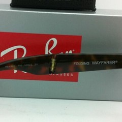 Ray-Ban Sunglasses FOLDING WAYFARER RB 4105 710 50-22 Tortoise with Brown Lenses