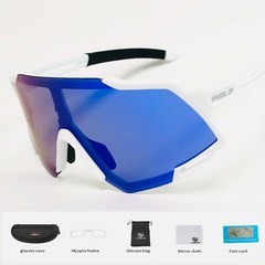 Cycling Glasses Polarized Bike Sports Beach Goggles Set w/ Hard and Soft Case