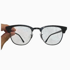 Ray Ban RB3016 1305/B1 Clubmaster Sunglasses Black Gray 51-21 145 3N Italy