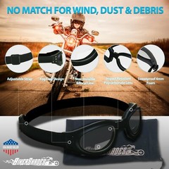 Bifocal Sunglass Goggles Motorcycle Foldable Sport Wrap Glasses Windproof Foam
