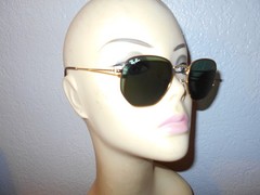 Ray Ban RB 3548-N 001 Gold Frame Green 51mm Glass Lenses Sunglasses