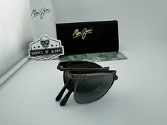 MAUI JIM STILLWATER MJ 706-17C PEWTER NEUTRAL GREY POLARIZED FOLDING SUNGLASSES