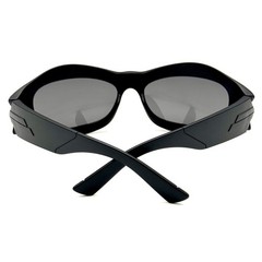 Modern Oversize Wrap Sunglasses Black LH18160 Designer Fashion Frame Lens Style