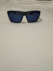 Costa Del Mar Men’s Rincon Rectangular Sunglasses – Black/Blue