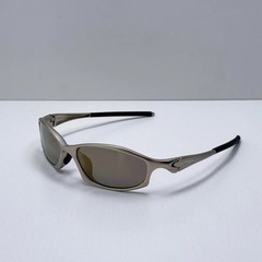 Oakley Hatchet X-Metal Sunglasses Gray Frame Brown Lens Vintage Rare