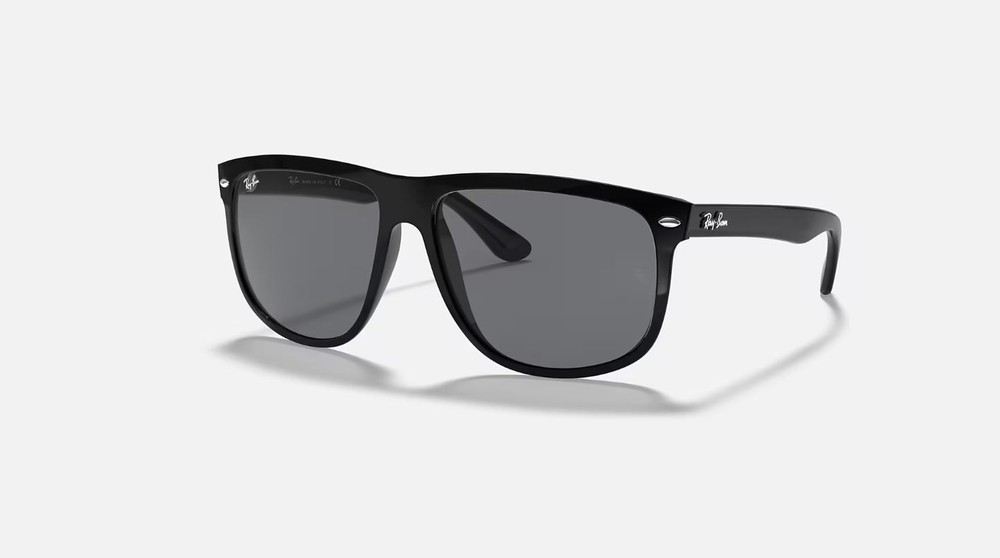 Ray-Ban Boyfriend Polished Black/Grey 60 mm Sunglasses RB4147 601/87 60-15
