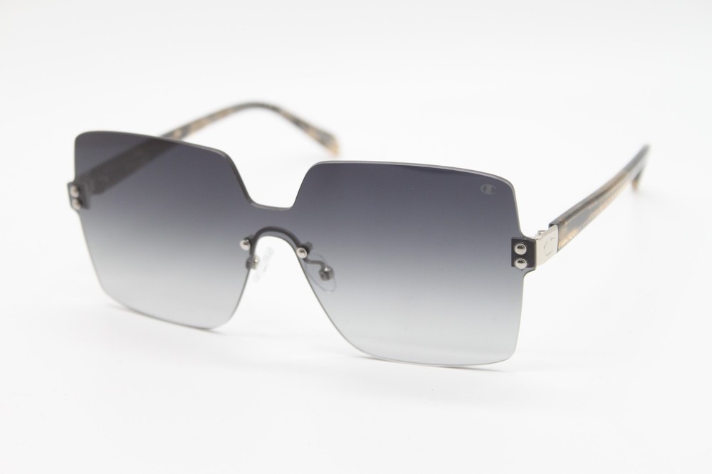 NEW CHAMPION SAGE C01 SILVER BROWN AUTHENTIC SUNGLASSES 142-140