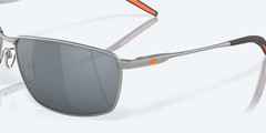 Costa Del Mar Sunglasses TURRET Matte Silver / Gray Silver POLARIZED 580P Lens