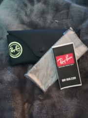 Ray-Ban Aviator Sunglasses Gold Metal Frame Green Tinted Glass Lenses Case