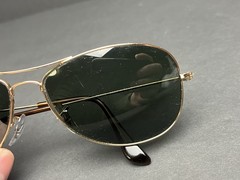 Ray-Ban Cockpit RB 3362 001/51 Sunglasses Gold Frame, Green Lenses Italy