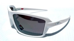 NEW Oakley CABLES Matte White PRIZM BLACK POLARIZED Lens Sunglass 9129-14