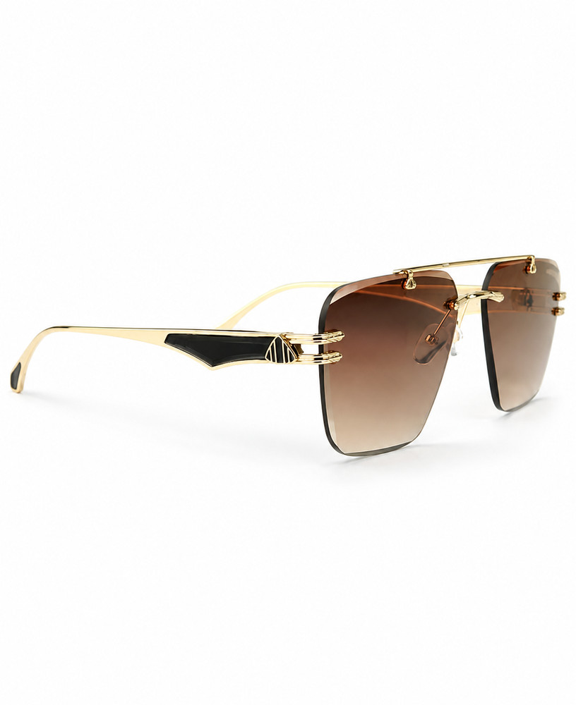 Maybach Golden Brown Luxury Sunglasses