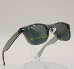 New Wayfarer Ray-Ban RB2132 Sunglasses Dark Blue Lens Grey Frame 55mm UV Protect