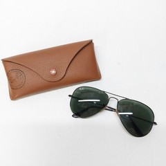 Ray-Ban RB 3025 L2823 Aviator Large Metal 57-25-120 Polished Black Sunglasses
