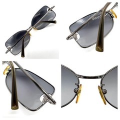 GIANNI VERSACE sunglasses eyeglasses MOD N32 with case gray color logo 482-F