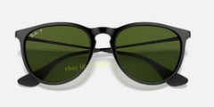 Ray-Ban Erika Classic RB4171 54-18 Black G-15 Green Polarized Sunglasses UV