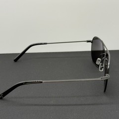 Maui Jim Mano MJ877-02 Black Silver Stripe Neutral Grey Lens 57 16 142