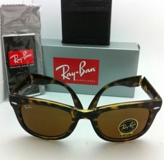 New Ray-Ban Sunglasses FOLDING WAYFARER RB 4105 710 54-20 Havana Frame w/ Brown