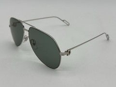 PREMIERE C DE CARTIER PILOT SHAPE SLVR SUNGLASSES CT0110S NEW 100% GENUINE $1425