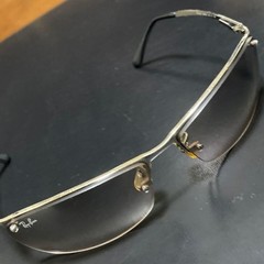 RayBan RB3186 Sunglasses Metal Frame Smoke Gradient Sports Style Rare Italy