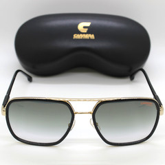 NEW Carrera 256/S Sunglasses Gold Black / Green Shaded Gold Mirror RHL Authentic