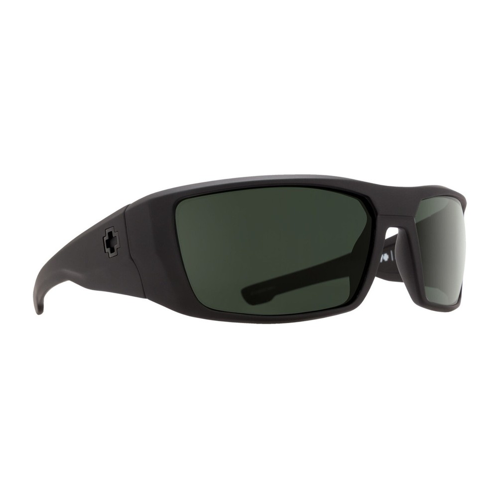 Spy Optic Dirk Wrap Men’s Sunglasses (Soft Matte Black/Happy Gray Green Polar)
