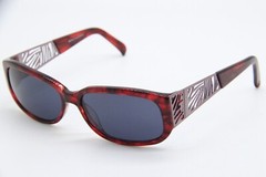 DAISY FUENTES ROSITA 117 HAVANA DARK RED PERPLE AUTHENTIC SUNGLASSES 56-15