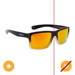 Solize Sea Sand Sun – Black and Clear to Yellow by DelSol for Unisex – 1 Pc