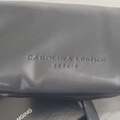 Carolina Lemke CL3214-01 Black Aviator single bar 52 17 145 case cloth NWT