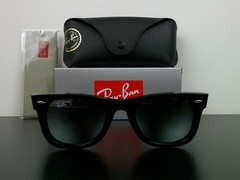 Ray-Ban RB2140 Wayfarer Classic Sunglasses Black Mirrored G-15 50mm Never Worn