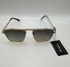 Men’s Aviator Sunglasses Gold Metal Frame Green Gradient Plastic Lenses UV400