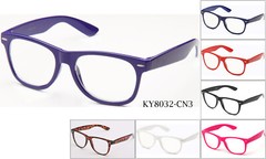 Clear Lens Glasses Fashion Designer Vintage Fun Retro Neon Colorful Party UV400