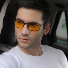 Men Rectangular Polarized Sunglasses Light Driving UV400 Outdoor Casual Eyewear