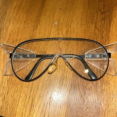 Vintage Crews Architect Z87 Safety Glasses Aviator 147 mm B2