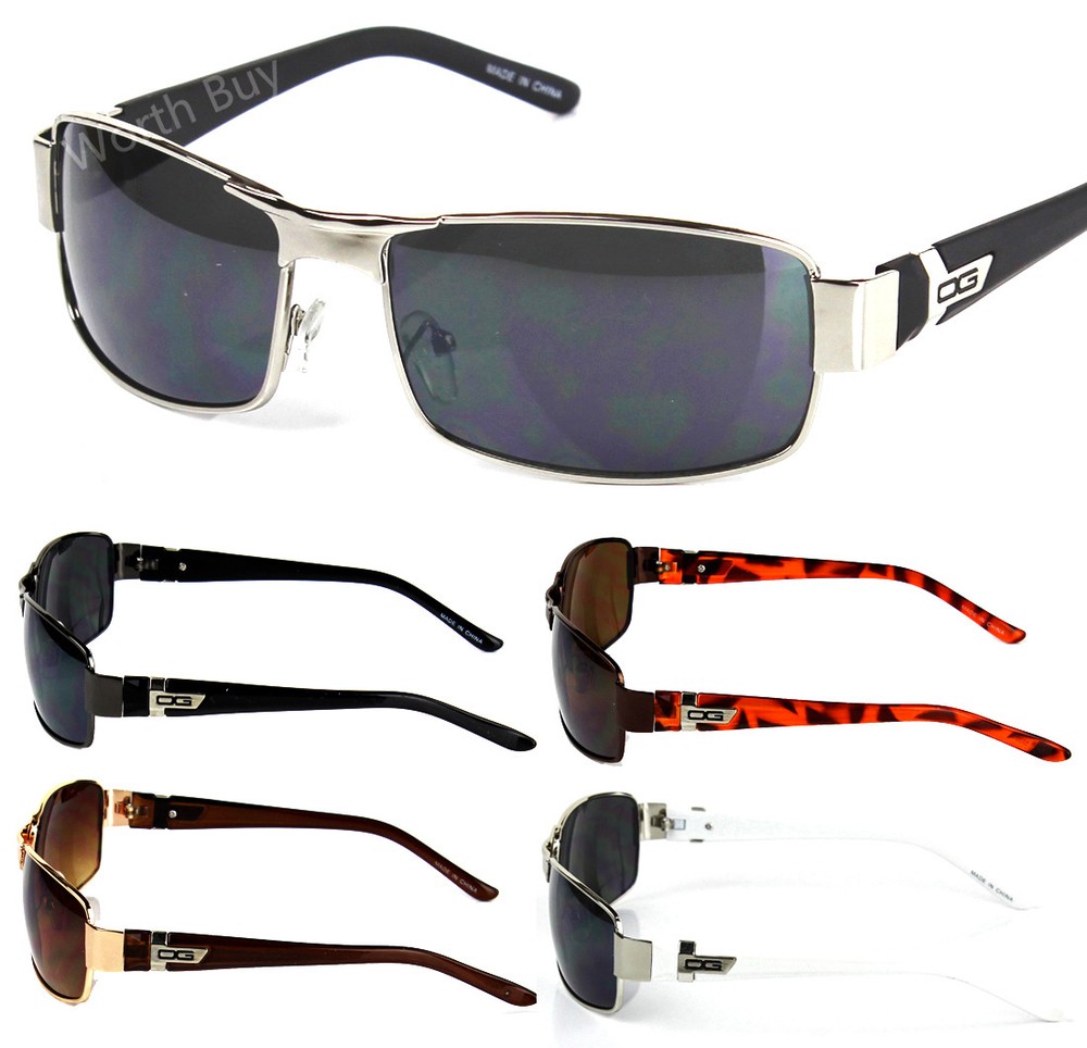 Mens Wrap Around Sunglasses Fashion Designer Rectangular Retro Shades Sport Golf