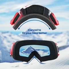 Dirt Bike ATV Goggles for Adults – Motocross OTG UV400 Anti-Fog Protection