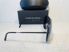 PORSCHE DESIGN P8478 Iconic Black Frame w 69mm Oversized Black Lens Aviator $540