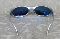 BOLLE PIRAJA 10026 SILVER POLARIZED WRAP SUNGLASSES FRANCE MINT CONDITION