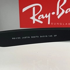 Ray-Ban RB4165 622/T3 Justin Polarized Sunglasses Grey Classic Frame 54mm