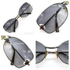 GIANNI VERSACE sunglasses eyeglasses MOD N32 with case gray color logo 482-F