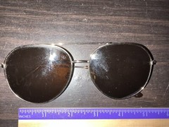 Aviator Sunglasses Unknown Brand Missing One Nose Pad, Good Shape Otherwise